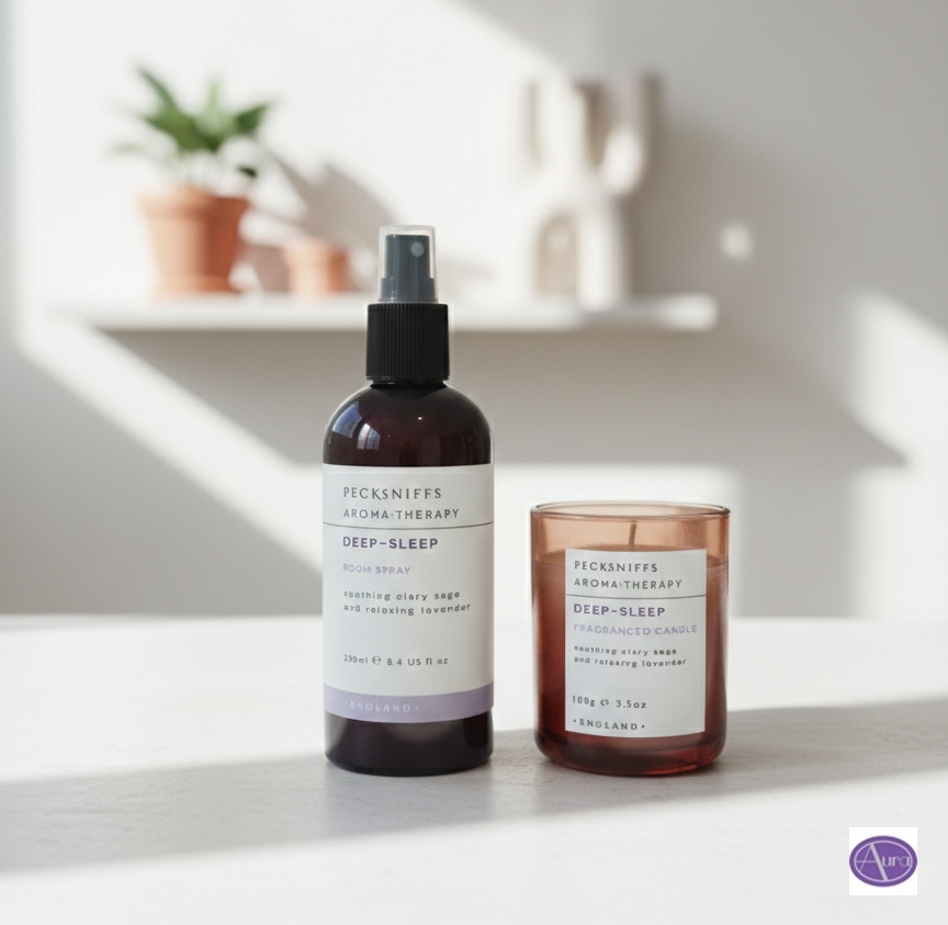 Pecksniff's Aroma Therapy Deep-Sleep Candle & Room Spray