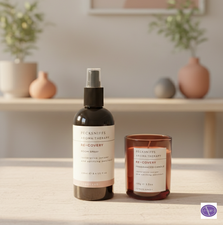 Pecksniff's Aroma Therapy Re-Covery Candle & Room Spray