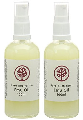 100ml Bottle of Pure FREE RANGE Australian EMU Oil - Pack of 2