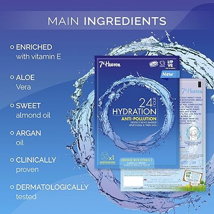 7th Heaven 24hr Hydration Anti-Pollution Facial Sheet Mask