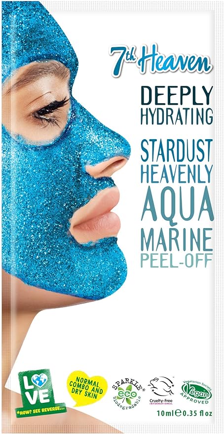 7th Heaven Stardust Heavenly Aquamarine Peel-Off Coconut Clay Face Mask