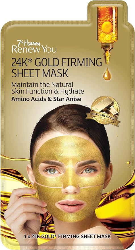 7th Heaven Renew You 24k* Gold Firming Sheet Mask