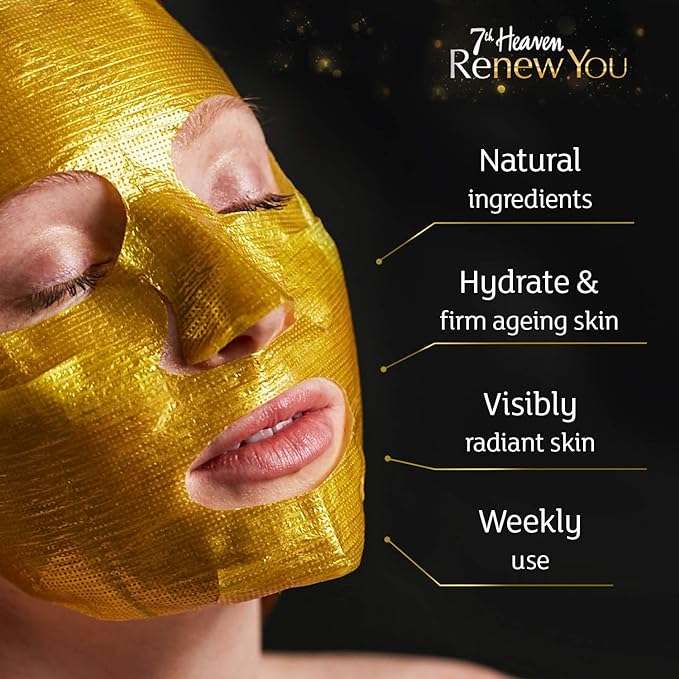 7th Heaven Renew You 24k* Gold Firming Sheet Mask