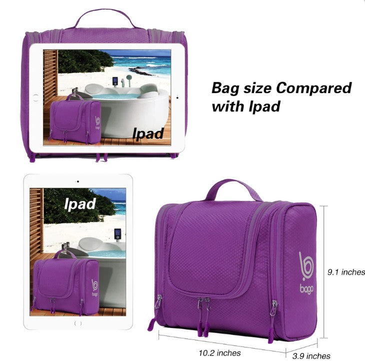Bago Travel Toiletry Bag in Purple