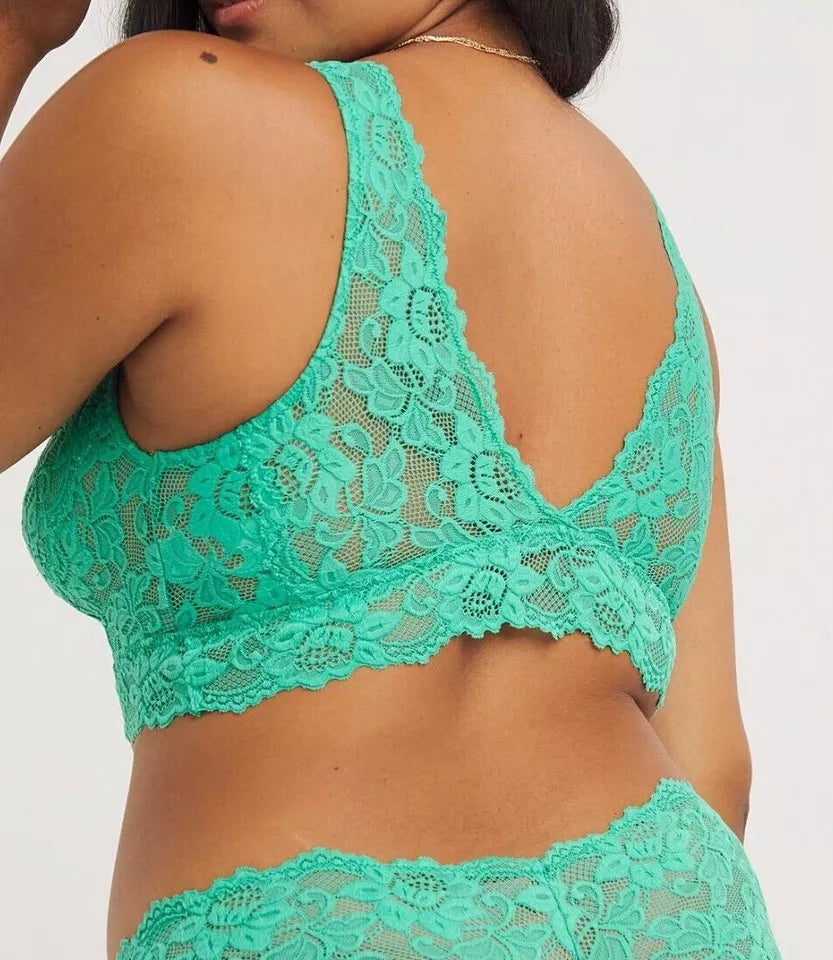 Figleaves Millie Lace Bralette in Mint Green