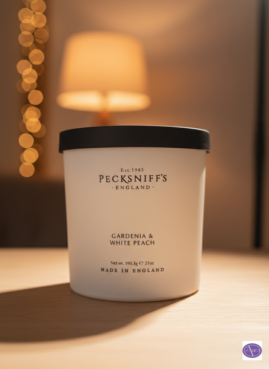 Gardenia & White Peach Scented Candles