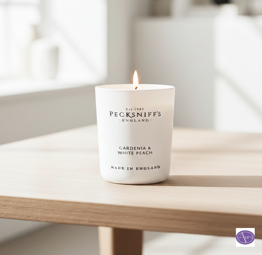 Gardenia & White Peach Scented Candles