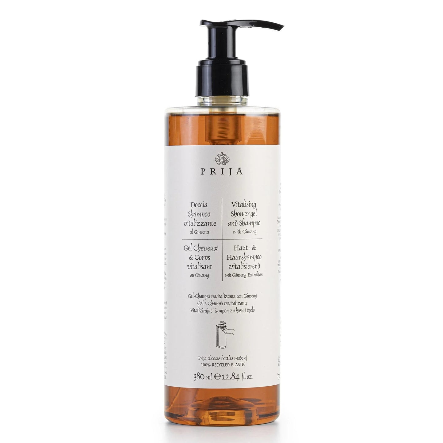 Prija Vitalising Shower Gel & Shampoo with Ginseng - 380ml