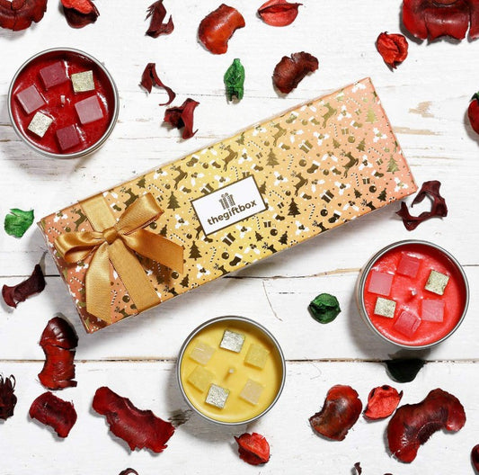 The Gift Box - Snowbell Scented Candle Tins - Gift Set